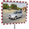 Acrylic traffic mirror, standard version with white/red reflectors